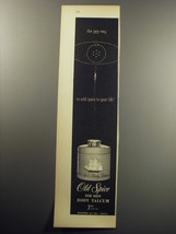 1957 Old Spice Body talcum Ad - the new way to add spice to your life - $18.49