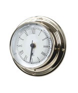  Brass Clock (120 x 37mm) - £88.12 GBP