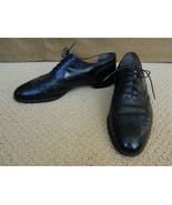 Salvatore Ferragamo Shoes Black Oxford Brogue Lace Up 9 1/2 C - £83.90 GBP