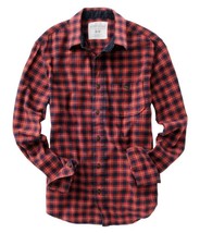 Aeropostale Men's Bright Red Buffalo Check Plaidl/S Woven Guys  Shirt - $39.99