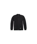 MEN&#39;S GUYS VANS OTW NOLDER CREW FLEECE VARSITY BASEBALL JACKET BLACK NEW... - $942.92 MXN
