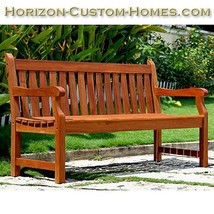 Teak Oiled Shorea Hardwood Garden Outdoor Bench - £276.04 GBP