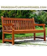 Teak Oiled Shorea Hardwood Garden Outdoor Bench - $349.00