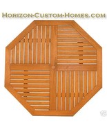 Teak Oiled Eucalyptus Wood Patio Outdoor Dining Table - $499.00