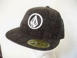 Volcom Men's Guys Hat Cap Lid Gray Checker Logos White Logo On Front New L/Xl - $22.99