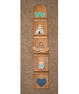 Hand Painted front and back Wood SOUTHWEST  Miniatures and SHELF New - £7.84 GBP