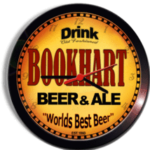 BOOKHART BEER and ALE BREWERY CERVEZA WALL CLOCK - $29.99