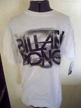 MEN&#39;S GUYS BILLABONG TEE T SHIRT WHITE BLACK BILLABONG LOGO/FADED PRINT ... - £14.37 GBP