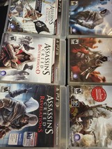 Lot Of 6 Assassins Creed: I +Ii +Iii +Black Flag +Brotherhood + Revelations PS3 - $23.75