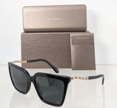 Brand New Authentic Bvlgari Sunglasses 8255 501/87 57mm Black Gold Frame - $197.99