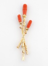 Stephen Dweck Brooch / Pin 18KT Rose Gold Large Carved Coral - £1,653.20 GBP