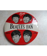 Beatles 1964 official fan Club pin back Green Duck Co Original - €23,26 EUR