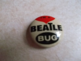 Beatles Original &quot;I&#39;m A Beatle Bug&quot;  Beatles Pin Back  Green Duck Co - £10.25 GBP