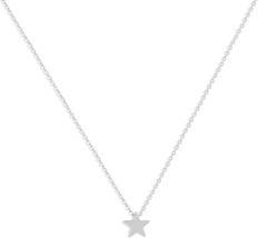 Tiny Dot Pendant Necklace Dainty 14K Gold Plated Sterling Silver Round D... - $27.91