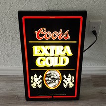 Original 1985 Coors Extra Gold Beer Lighted Sign Bar Pub Vintage Alcohol... - €94,41 EUR