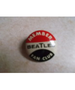 Beatles Original &quot;Member Beatles Fan Club&quot; Pin Back Green Duck Co - €10,33 EUR