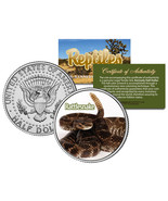 RATTLESNAKE * Collectible Reptiles * JFK Kennedy Half Dollar U.S. Colori... - $12.16