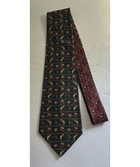 Vintage Tommy Hilfiger Fishing Trout Green Silk Necktie Neck Tie Made in... - $350.81 MXN