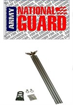 3x5 U.S. Army National Guard Letter Flag w 6&#39; Ft Aluminum Flagpole Flag Pole kit - £23.44 GBP