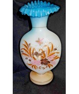 Vintage Glass Hand Blown Hand Painted Jack in Pulpit Vase - £98.75 GBP