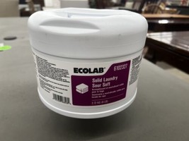 1 Bottle Ecolab Industrial Solid Laundry Sour Soft 6 Lbs 6102327 - £70.08 GBP