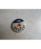 Beatles Original &quot;I&#39;m 4 Beatles&quot; Pin back from 1964 from Green Duck Co - €8,61 EUR