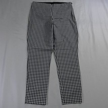 Old Navy 10 Black White Gingham Side Zip Skinny Wow Womens Dress Pants - £11.98 GBP