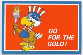 SAM THE OLYMPICS EAGLE GO FOR THE GOLD 1984 LA OLYMPICS Official License... - $3.95