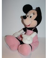 Disney Pink Princess Minnie Mouse 15&quot; Long Dress Soft Toy Plush Stuffed ... - £8.57 GBP