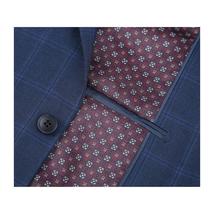 Men RENOIR suit Solid 2Button Business Formal Slim Fit 292-6 Window Pane Plaid image 7
