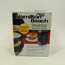 Hamilton Beach Breakfast Sandwich Maker with Egg Cooker Ring - £12.53 GBP