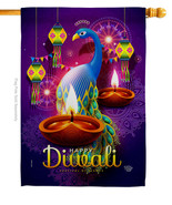 Diwali Of Lights House Flag 28 X40 Double-Sided Banner - £29.20 GBP