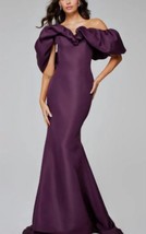 Jovani jovani off-shoulder gown with dramatic ruffled sleeves size 12 - $694.19 CAD