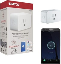 Satco S11270 Starfish 3-Inch On/Off and Dimmer WiFi Smart Plug Outlet, Works - £26.49 GBP