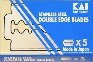 5 KAI Stainless Steel razor blades - $6.88