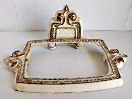 Metal Brass Fleur de Lis Vintage Wall Mount Soap Dish - $7.00