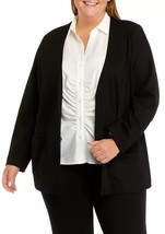 New Calvin Klein Black Open Front Long Career Jacket Blazer Size 22 W Women $149 - £72.42 GBP
