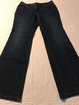 Ann Taylor Loft Women&#39;s Jeans Modern Flare Dark Blue Jeans Size 8 X 33  - $28.71