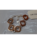 Liz Claiborne Silver Tone  Metal Link Bracelet   NEW - $271.95 MXN