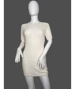 Chanel Dress Size 36 White Cashmere CC Knit Crochet Dress - $618.75