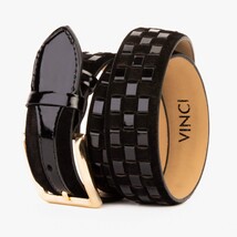 The Eugene Black & Gold Woven Leather Belt image 5