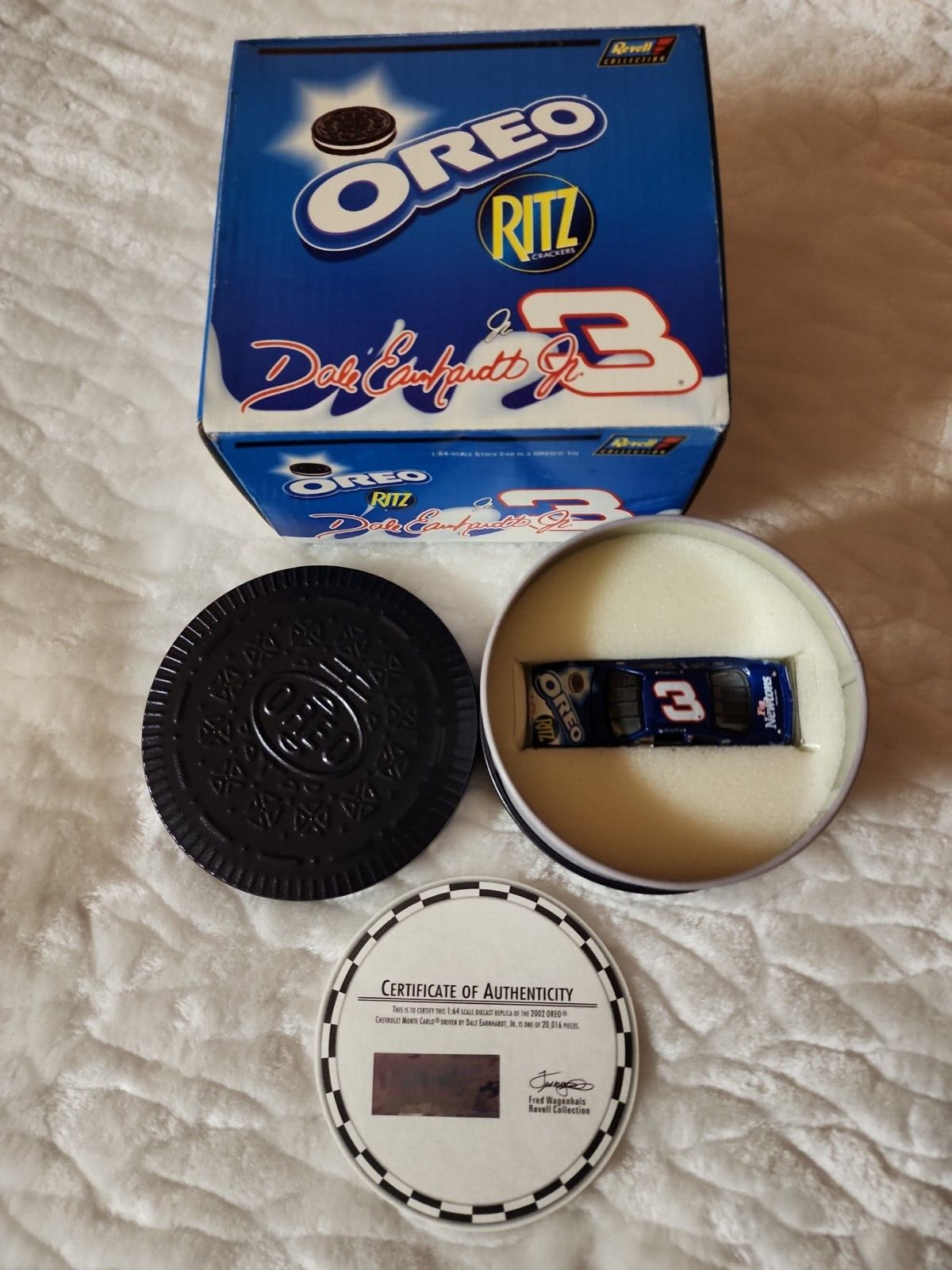 Dale Earnhardt Jr. #3 Oreo/Ritz 1:64 NASCAR Diecast in Oreo Tin by Revell 2002 - £15.55 GBP