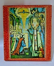 &quot;Baptism of the King Tiridat&quot; Handmade Modern Armenian Icon - $29.60
