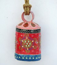 Vintage Swiss Cow Bell Metal Decorative Emboss Hand Painted Farm Animal BELL557 - £66.02 GBP
