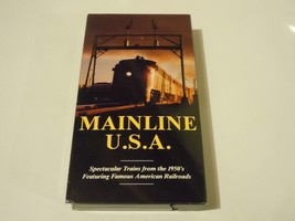 Train VHS   Mainline USA   Trains From The 50&#39;s   Pentrex 1990 - £9.78 GBP