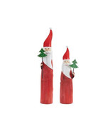 Wood Santa Figure with Metal Accents (Set of 2) - $80.46 CAD