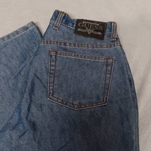 Guess 060 Blue Jeans 29 Bootleg Medium Washed 1990&#39;s Made in USA Label C... - £22.00 GBP