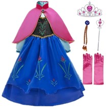 Princess costume Hallow Party Dress up set For To Girl Toddler 2-10T - £17.50 GBP