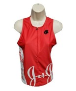 Johnson &amp; Johnson Do Good Be Well Womens Medium Red Sleeveless Cycling J... - $24.75