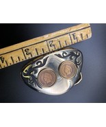Indian Head Cent Coins 1902 And 1904 Vintage Western Belt Buckle Antique... - $31.93